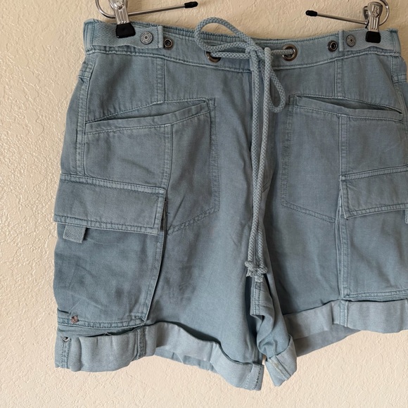 New Free People Frankie Washed Cargo Shorts size M - Picture 7 of 13